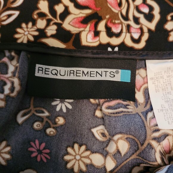 Vtg Requirements Skirt Size 14 Floral Ruffle Midi Maxi Boho Western 90's Y2K - Picture 8 of 12